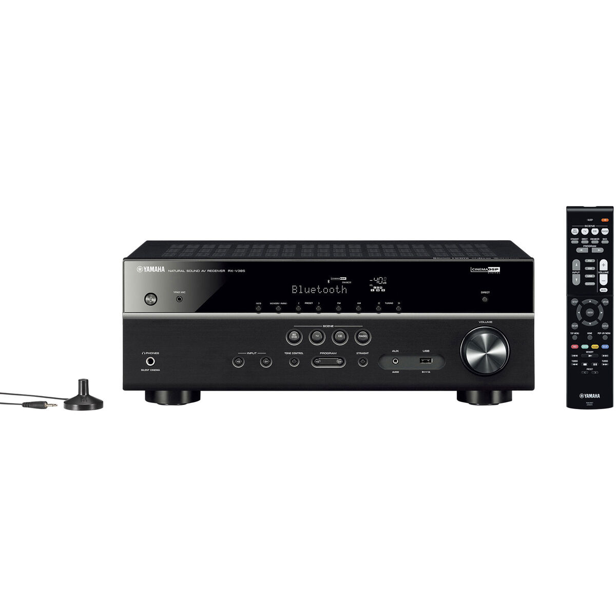 Yamaha RX-V385 5.1 Channel Home Theater Receiver with Bluetooth 100 Watts  per Channel